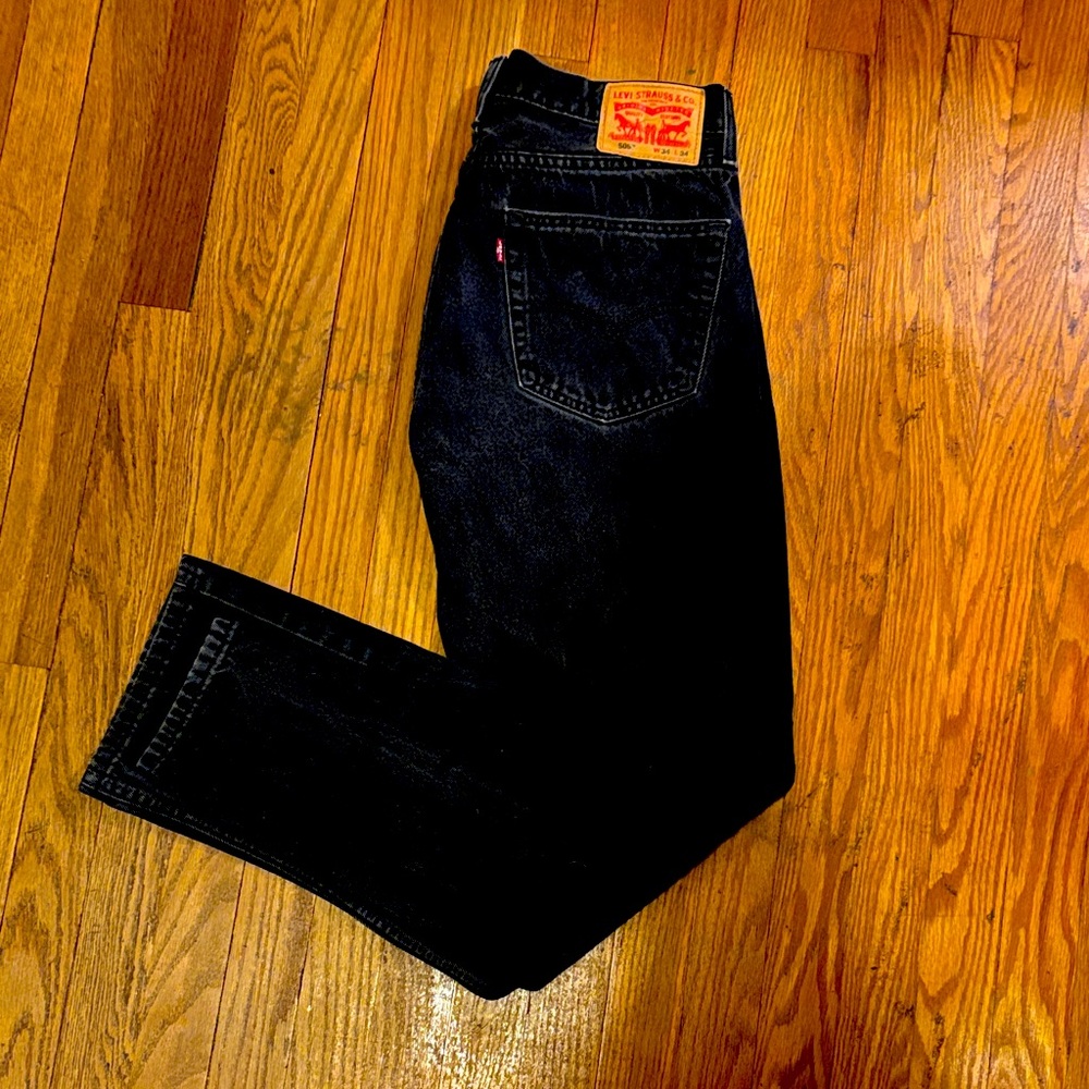Levi's Black Straight Men Jeans